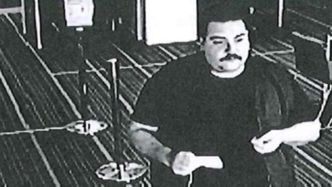 Salvatore “Sam” Formica allegedly depositing cash into an account to maintain a smuggling plane. Picture: Courier Mail online