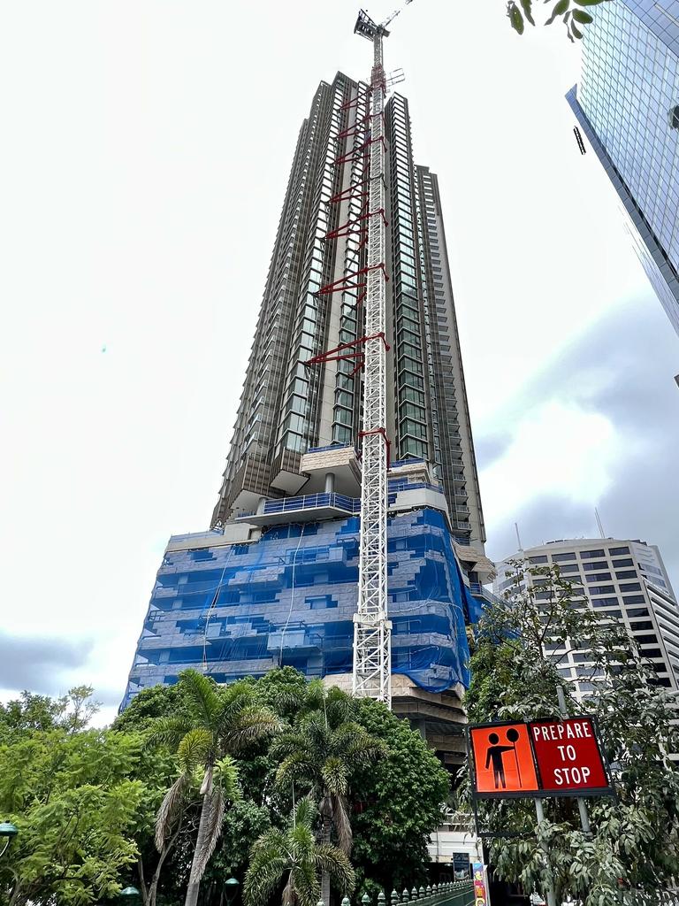 ProBuilds Brisbane project located at 443 Queen Street as the building giant goes into administration. Picture: Matrix Media