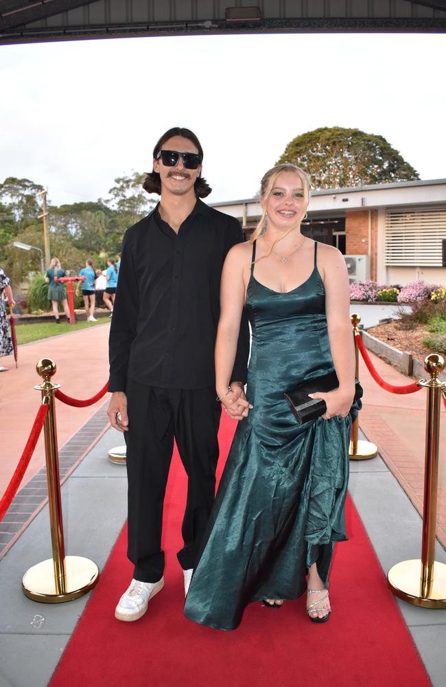 Students at Noosa District State High School formal