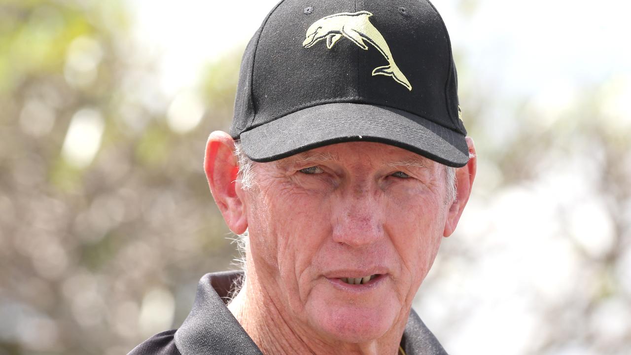 Wayne Bennett is struggling to sign stars to the Dolphins. Picture: Steve Pohlner