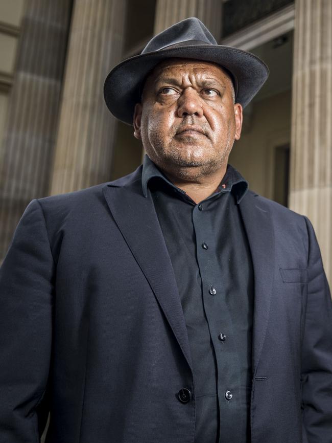 Noel Pearson outside Brisbane's Customs House before his 2016 speech: Exposing The Soft Bigotry of Progressive Reform. Picture: Glenn Hunt