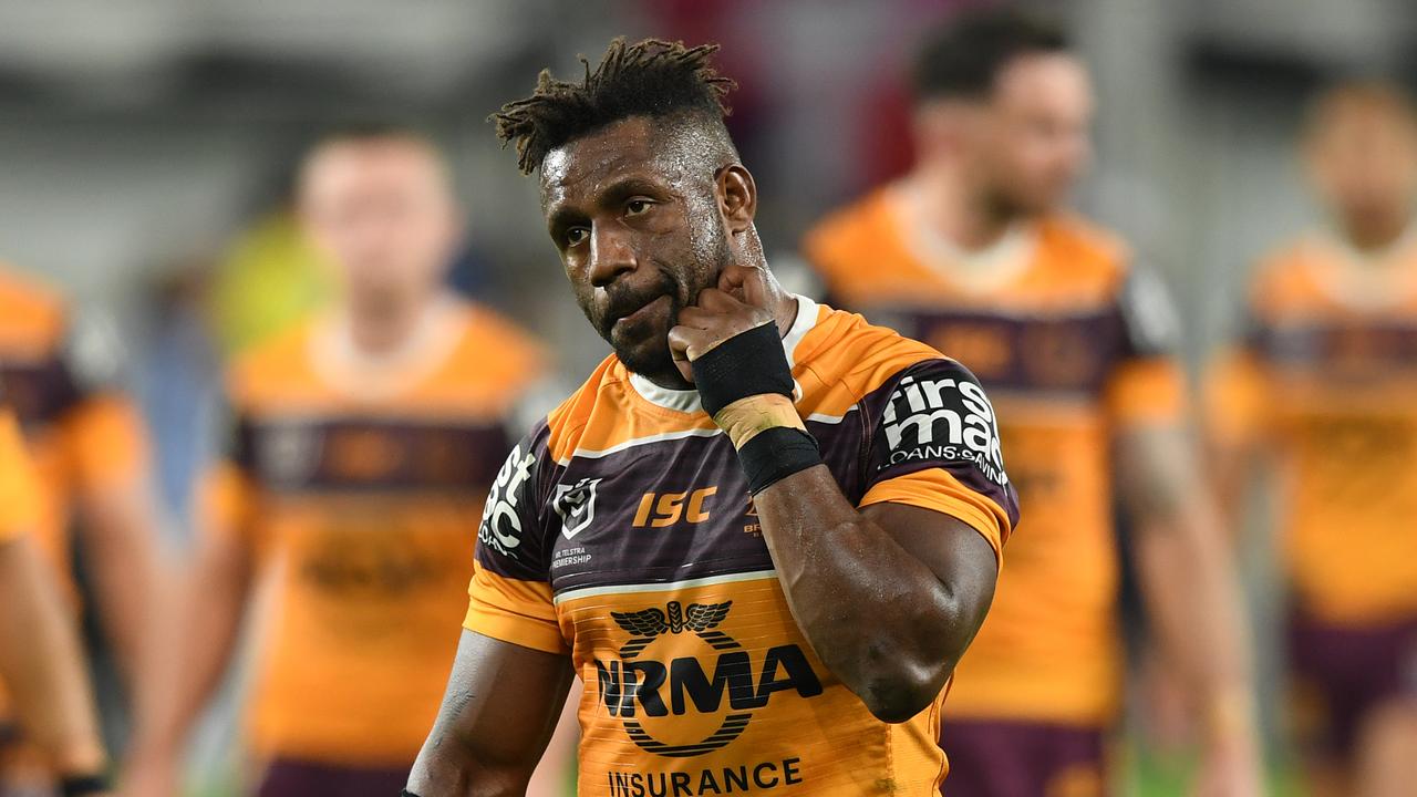 James Segeyaro has been provisionally suspended for returning a positive drug test for a banned substance. (AAP Image/Joel Carrett)