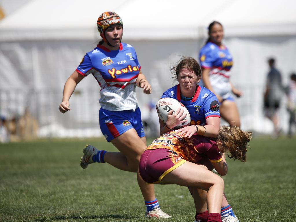 Koori Knockout - Day 4 Girls 15s GF Newcastle Yowies v Central West Maliyan Monday, 7 October 2024 Hereford St, Bathurst NSW 2795, Australia, Picture Warren Gannon Photography