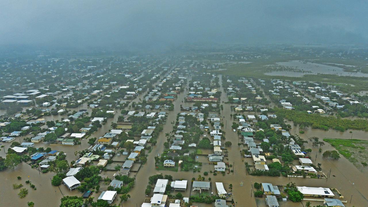 Townsville floods. Aerial damage of Railway Estate from a helicopter. Picture: Zak Simmonds