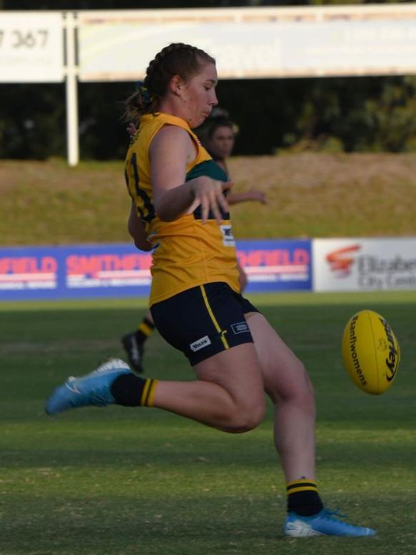 Woodville-West Torrens forward Kiana Lee. Picture: Hannah Rex, On The Ball Media