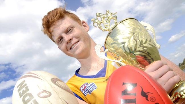 Horsburgh grew up playing all sports, and even won an AFL and rugby league grand finals on the same day when he was 16. Picture: Brad Cooper.