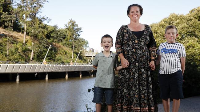 Kellie Darley, at Parramatta River, is passionate about keeping the waterway clean. Picture: Jonathan Ng