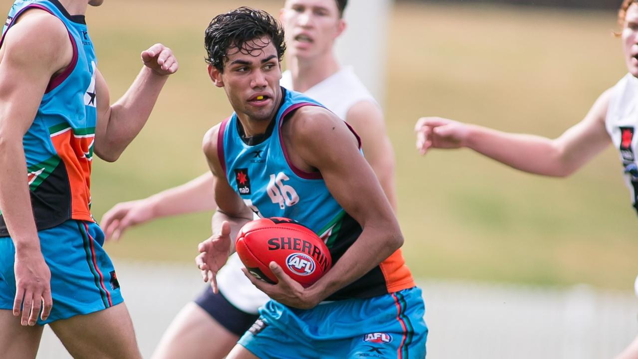 Tarryn Thomas in action for the Allies during the under-18 championships.