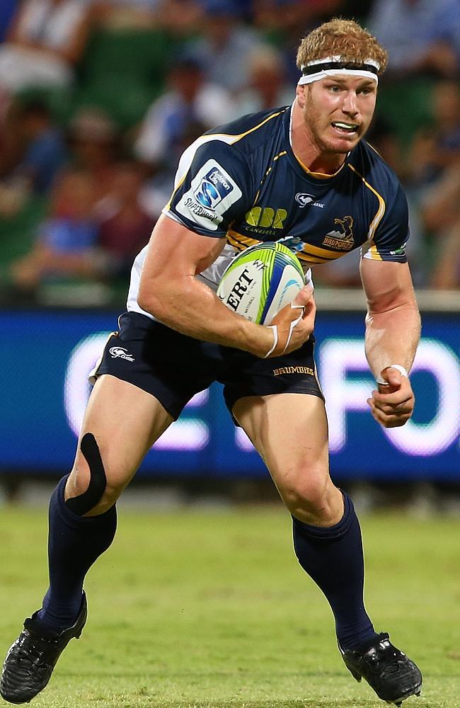 Pocock running with the ball in the same match against the Force.