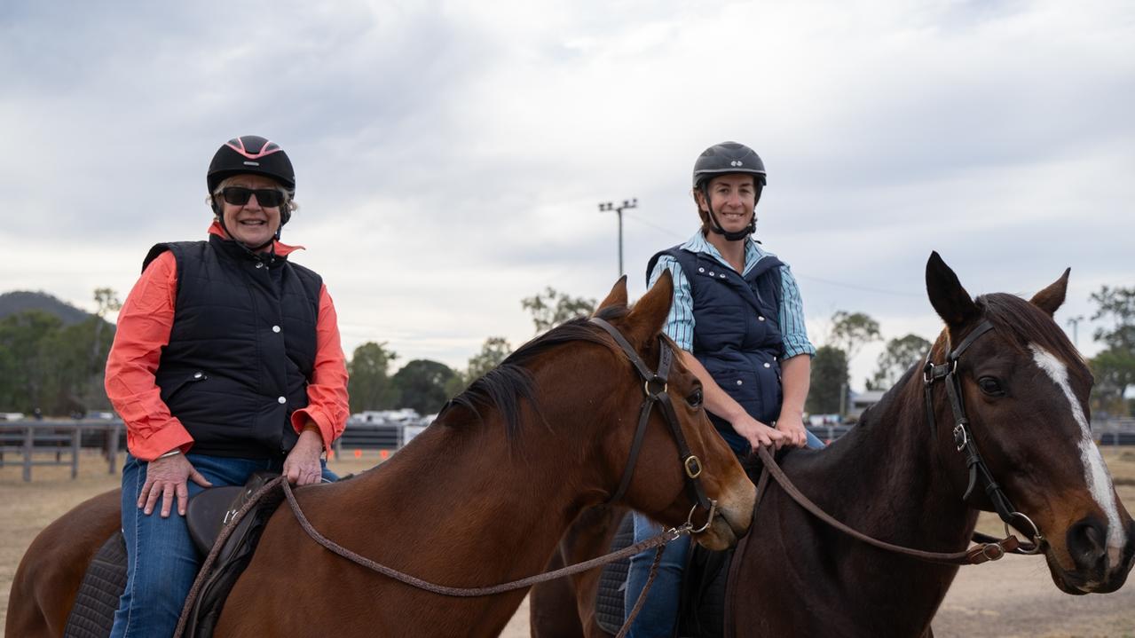 Linda and Lauren Garrett at the Sunday horse events of the Kilkivan Great Horse Ride. Sunday, July 2, 2023. Picture: Christine Schindler