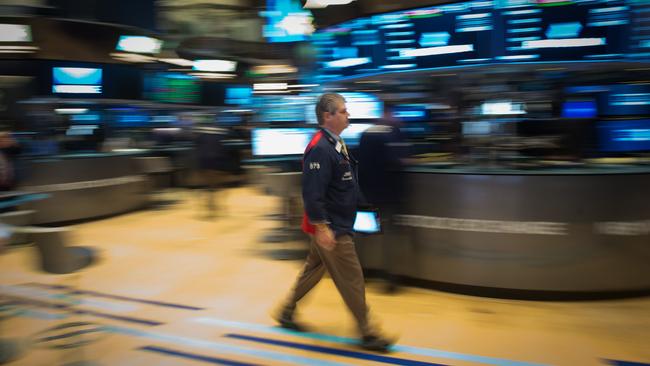 Global stockmarkets fell by 8% in April and are down by 11% in 2022, as investors price in higher rates and lower growth. Picture: AFP