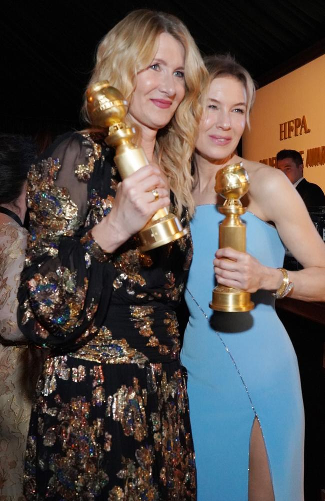 Laura Dern and Renée Zellweger seen at The Beverly Hilton. Picture: Getty Images