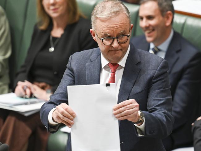 CANBERRA, Australia - NewsWire Photos - June 25, 2024: Prime Minister Anthony Albanese during Question Time at Parliament House in Canberra. Picture: NewsWire / Martin Ollman