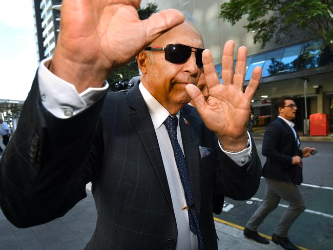 People Care owner Arthur Miller leaves the Royal Commission Into Aged Care Quality and Safety in Brisbane yesterday. Picture: Darren England/AAP