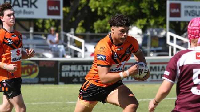 Burleigh Bears v Tigers in Connell Challenge. Pic Mike Batterham