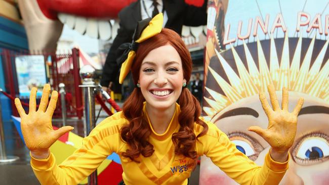 Yellow Wiggle Emma Watkins has announced that she's leaving The Wiggles. Picture: Cameron Spencer/Getty Images.
