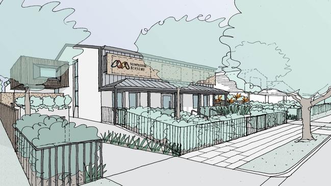 A sketch of what a Montessori childcare centre slated for Derby St, Penrith, could look like if approved.