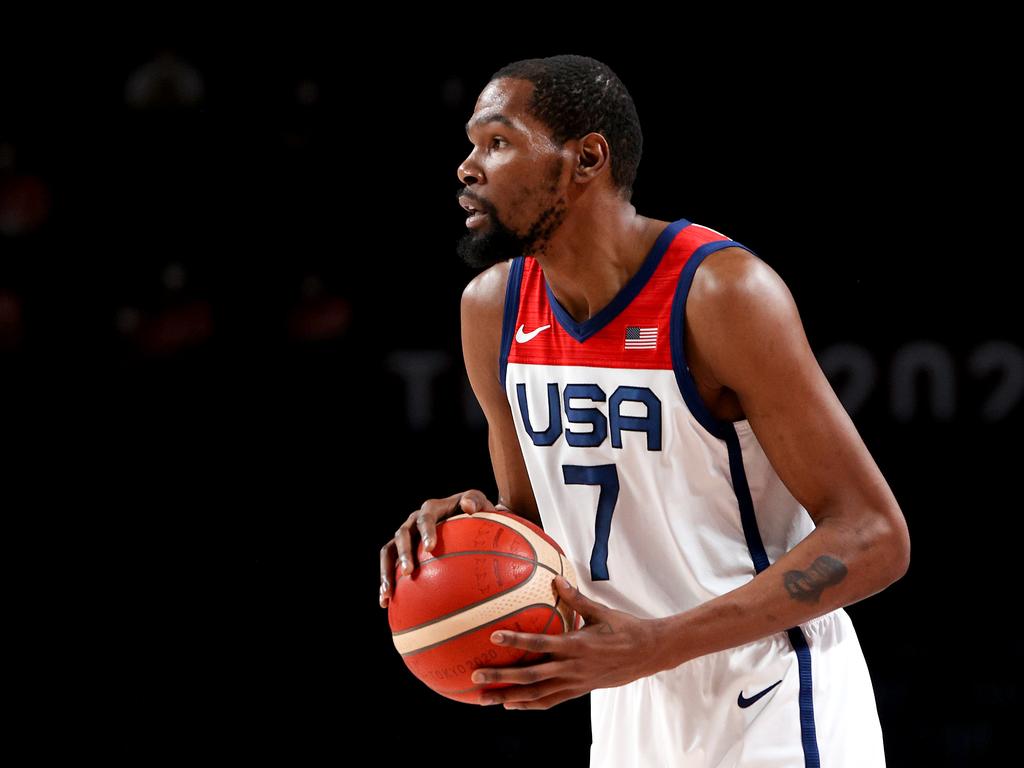 Kevin Durant did his best to put the game away in the first half. (Photo by Kevin C. Cox/Getty Images)