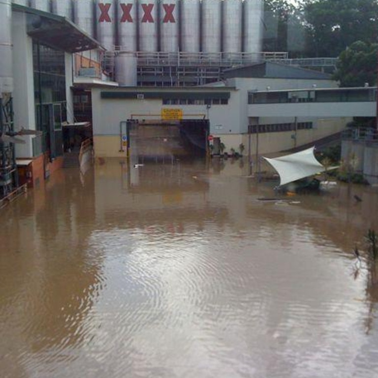 Xxxx Brewery Brisbane Xxx - Qld floods: Brisbane's iconic XXXX brewery flooded | news.com.au â€”  Australia's leading news site