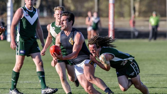 Scotch Old Collegians playing-coach Jonathon Lagonik would be eager for more wins in the coming weeks. Picture: Morgan Sette