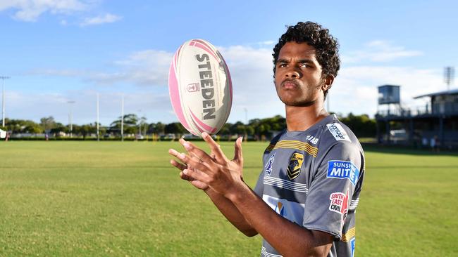 Sunshine Coast Falcons and Mal Meninga Cup player Brooklenn Mundraby-Grogan. Picture: Patrick Woods.