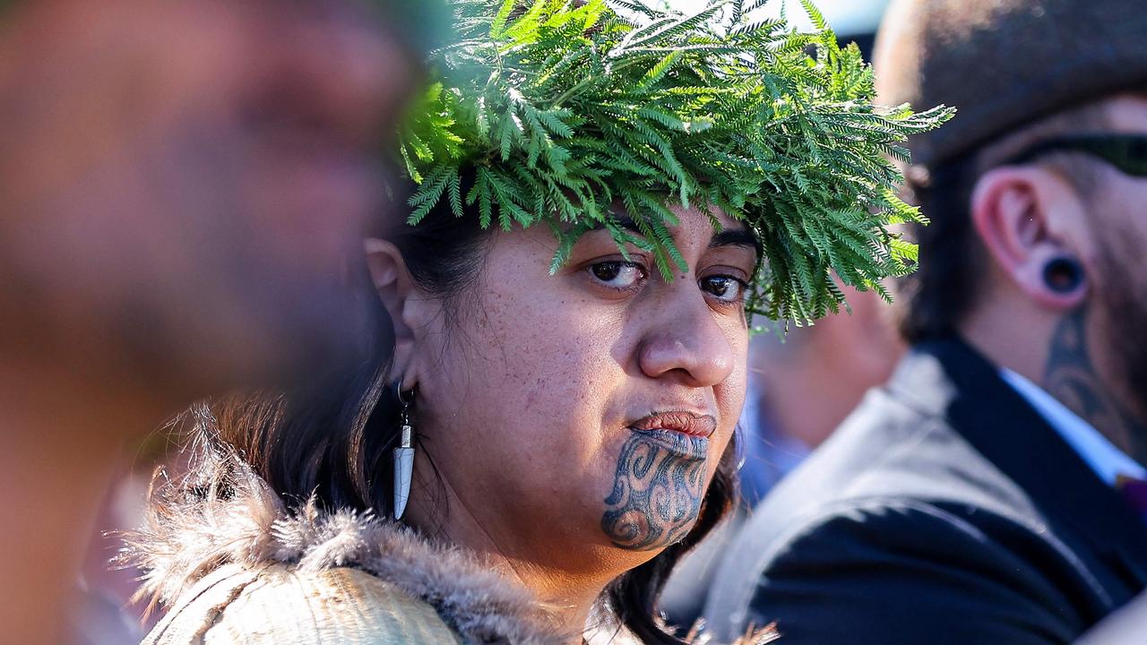 Twenty-seven-year-old Nga Wai hono i te po Paki is the new Maori queen. (Photo by DJ MILLS / AFP)