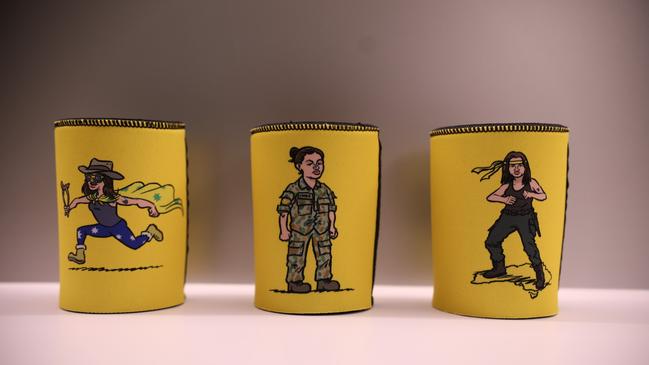 Jacqui Lambie Network stubby holders. Picture: Supplied.