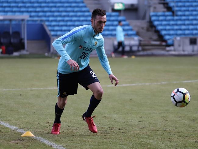 Aleksandar Susnjar in his first Socceroos camp.