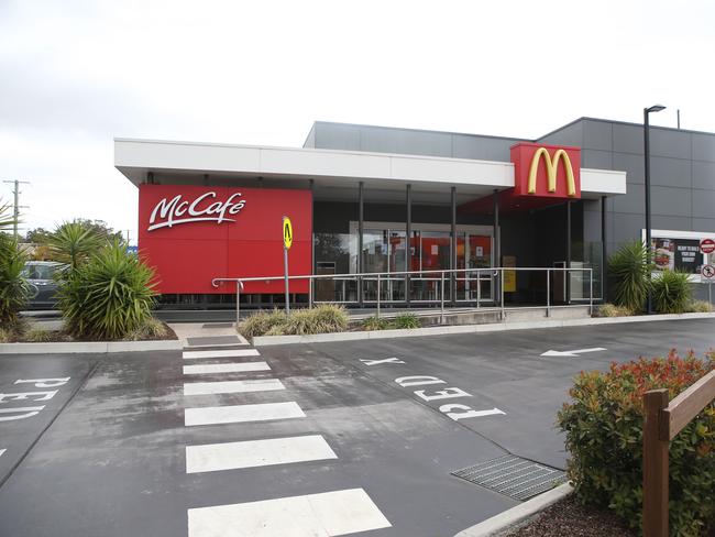 McDonalds at Gatton where Jayde Kendall worked. Search for missing Jayde Kendall, GattonPhoto Ric Frearson