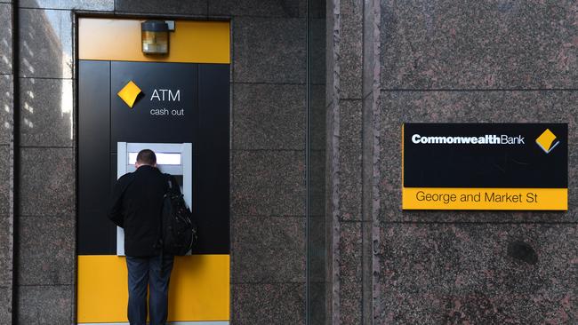 A Commonwealth Bank ATM in Sydney. Picture: AAP