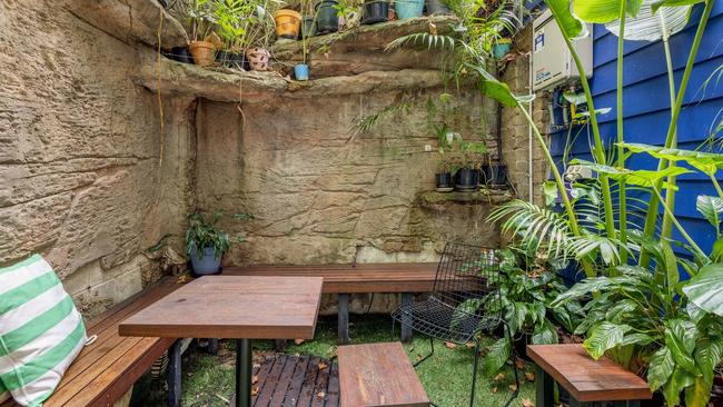 A tiny terrace courtyard comes with the property. Picture: realestate.com.au