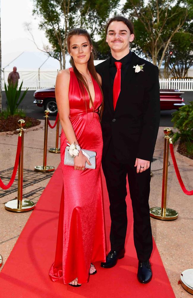 April Burns and Luke Hall at year 12 formal, Unity College. Picture: Patrick Woods.