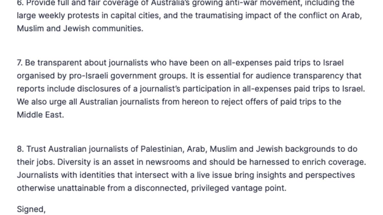 The letter also stressed the importance of representing multicultural communities in news coverage and ensuring scrutiny doesn’t stigmatise any ethnic or religious communities.