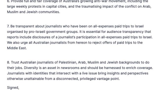 The letter also stressed the importance of representing multicultural communities in news coverage and ensuring scrutiny doesn’t stigmatise any ethnic or religious communities.