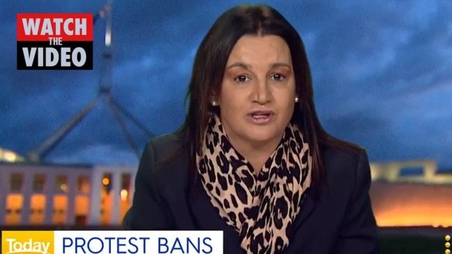 Jacqui Lambie slams protesters: 'People need to wake up' (Today Show)