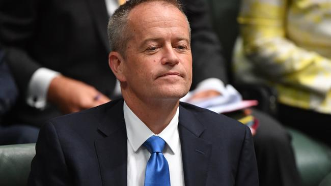 Bill Shorten during Question Time yesterday. Picture; AAP.