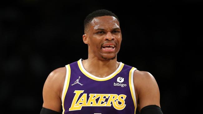 Russell Westbrook could leave the Lakers. Katelyn Mulcahy/Getty Images/AFP