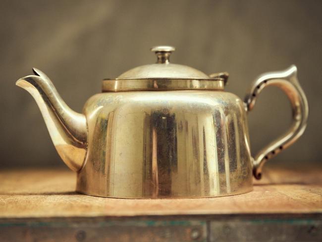 Sterling silver Robur vintage teapot. Picture: Eugene Hyland