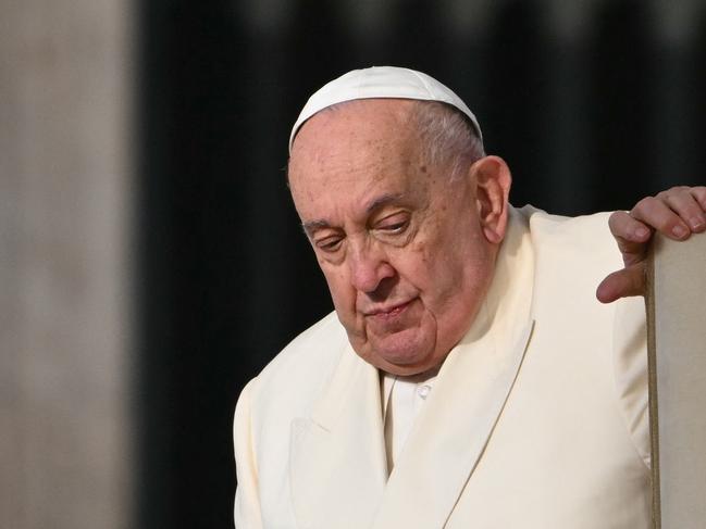 Pope Francis at his weekly general audience at St Peter’s Square in The Vatican last November. Picture: AFP