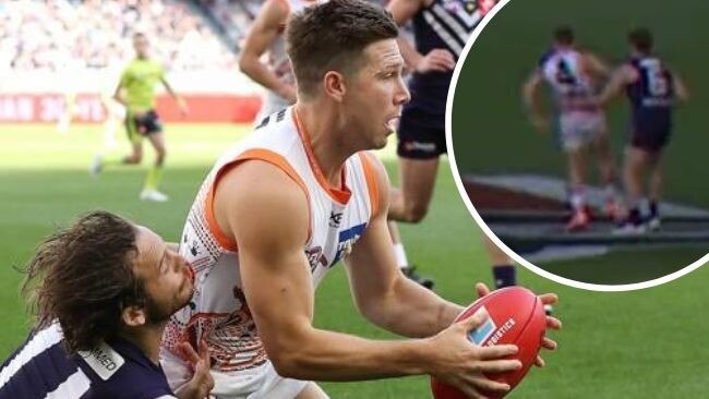 Toby Greene has avoided suspension for an elbow on Reece Conca.