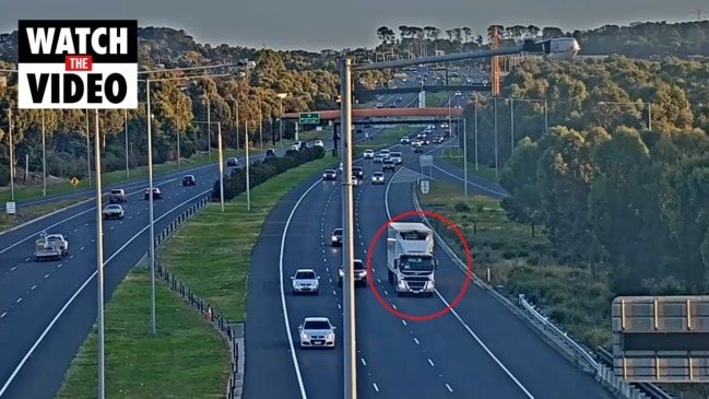 Truck before fatal Eastern Freeway crash