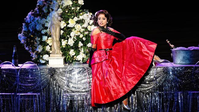 Stacey Alleaume shines in La Traviata for Handa Opera on Sydney Harbour. Picture: Prudence Upton