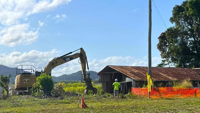 Seasonal labourer accommodation on Kamerunga Rd used by cane cutters of a bygone era were last week demolished to make way for extra lanes of the Cairns Western Arterial Rd. Picture: Michael Musumeci