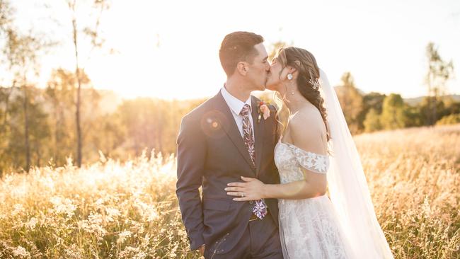 Wedding of Kaitlin Castle and Andrew Cook. Picture: Pixel Punk Pictures