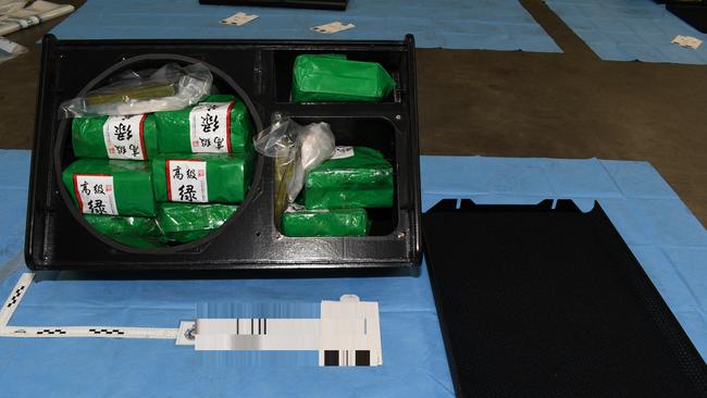 Packages of the drugs were concealed inside stereo parts.