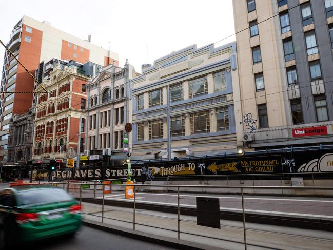 Proposed safe injecting room in Flinders Street, Melbourne. Picture: Mark Stewart