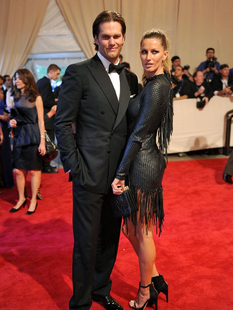 Tom Brady in happier times. Photo by Stephen Lovekin/Getty Images.