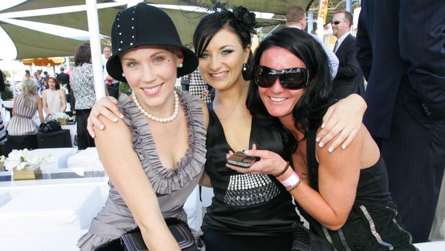 Dayna Wandrey, Shinka Day and Kara Davies in 2009. Picture: Brett Wortman