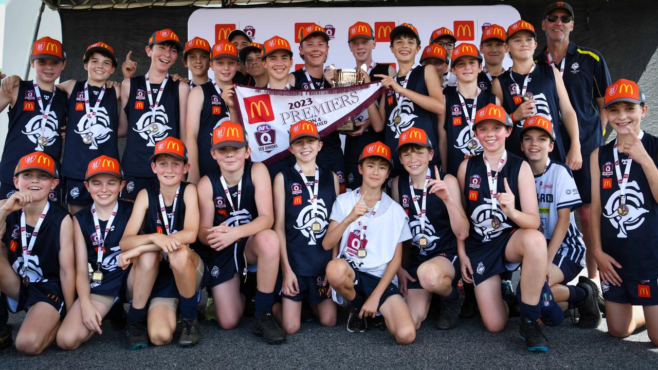 Coorparoo Roos won the grand final in the Under 13 Mixed Div 4 competition for SEQJ. Picture: Supplied