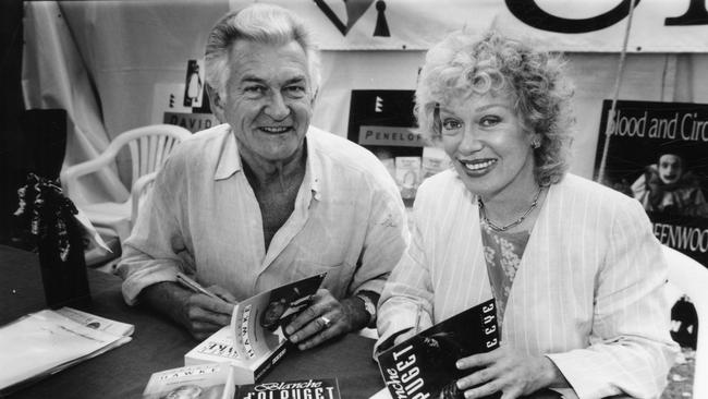 The first interview with Bob Hawke and Blanche d’Alpuget about their love affair – above at a writers’ week event in Adelaide in 1994 – was the centre of a bidding war.